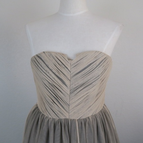 Alice + Olivia Tulle Midi Tulle Gown sz 4 - Picture 2 of 5